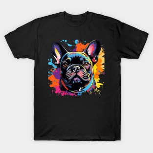 French Bulldog with a splash of color T-Shirt